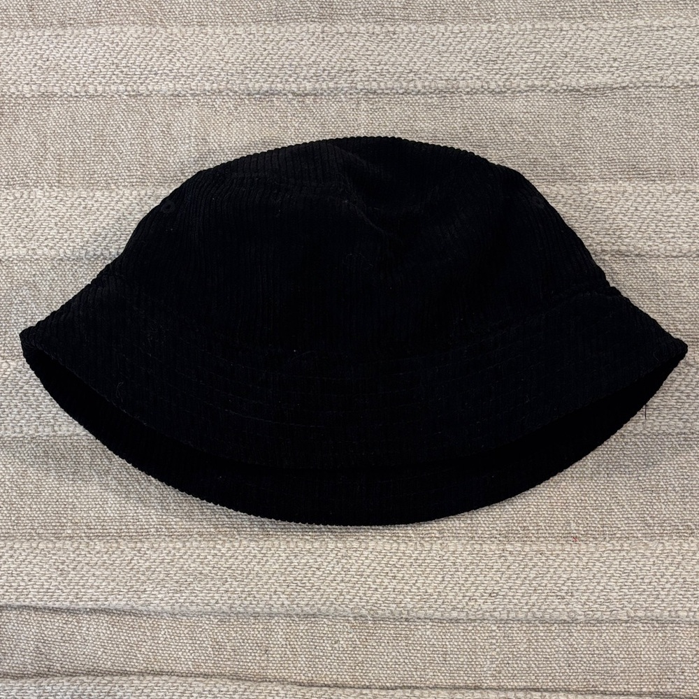 Urban‎ Outfitters Black Corduroy Bucket Hat